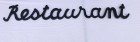 Enseigne de restaurant.