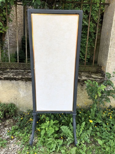 Ancien grand miroir triptyque.