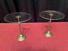 Paire d'anciens petits présentoirs.