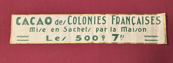 Ancien calicot. Cacao.