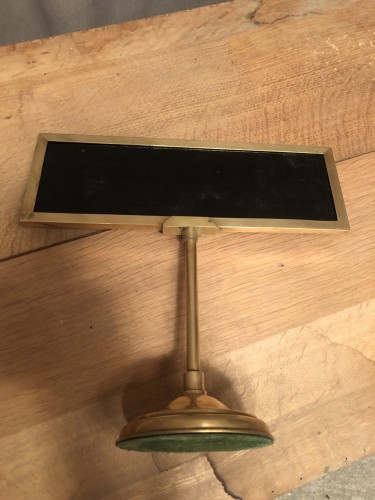 Ancien panonceau de caisse, comptoir.