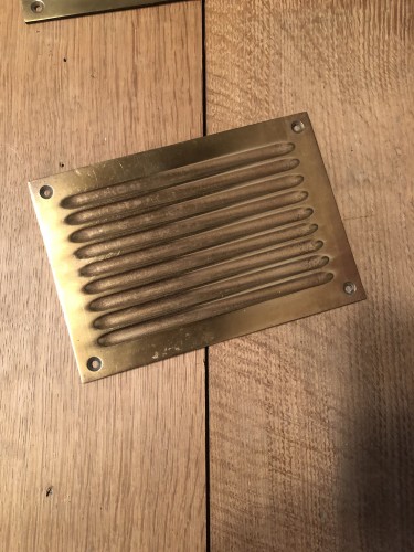 Paire d'anciennes plaques de caisse, rendu-monnaie.