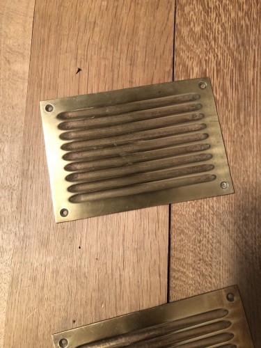 Paire d'anciennes plaques de caisse, rendu-monnaie.