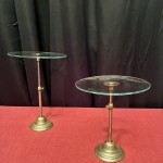 Paire d'anciens petits présentoirs.