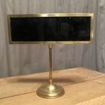 Ancien panonceau de caisse, comptoir.