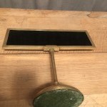 Ancien panonceau de caisse, comptoir.