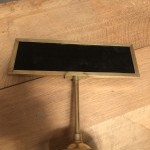 Ancien panonceau de caisse, comptoir.