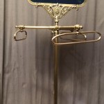 Ancien présentoir de magasin à étoles, foulards, tissus...