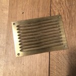 Paire d'anciennes plaques de caisse, rendu-monnaie.